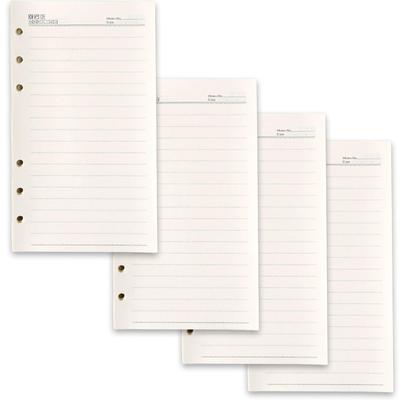 Alpha Depot Planner Ruled Sticker Book for System 240 High Capacity Notebook Paper Refill, 6-Hole Planners, Sheets, Loose-Leaf (A6)