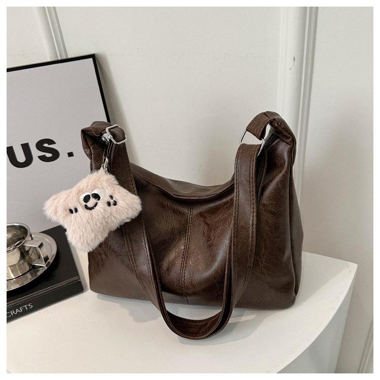 Bag Ladies Shoulder Crossbody Bag Handbag Pu Portable Commuting Fashion Casual