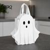 Candy Gift Bag Halloween Ghost Bag White Pouch with Cute Face Trick or Purses And Handbags Treat Favor for Party Kids Goodie Prizes Holder