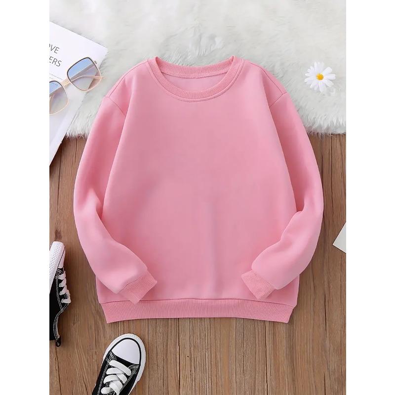 2025 9 29 Happy Holidays Girls Autumn And Winter Style Sweatshirt Featuring Unique Christmas Designs, Casual Long