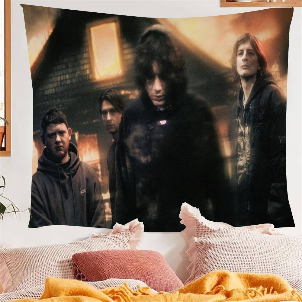 

Rock Band BBring MMe The HHorizon Hippie Wall Hanging Tapestries Bohemian Wall Tapestries Mandala INS Home Decor 74x94cm(29x37in)