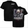 Duramax Turbo Diesel Skull T-Shirt, Graphic Tee for Truck Lovers, Heavy Duty Eng