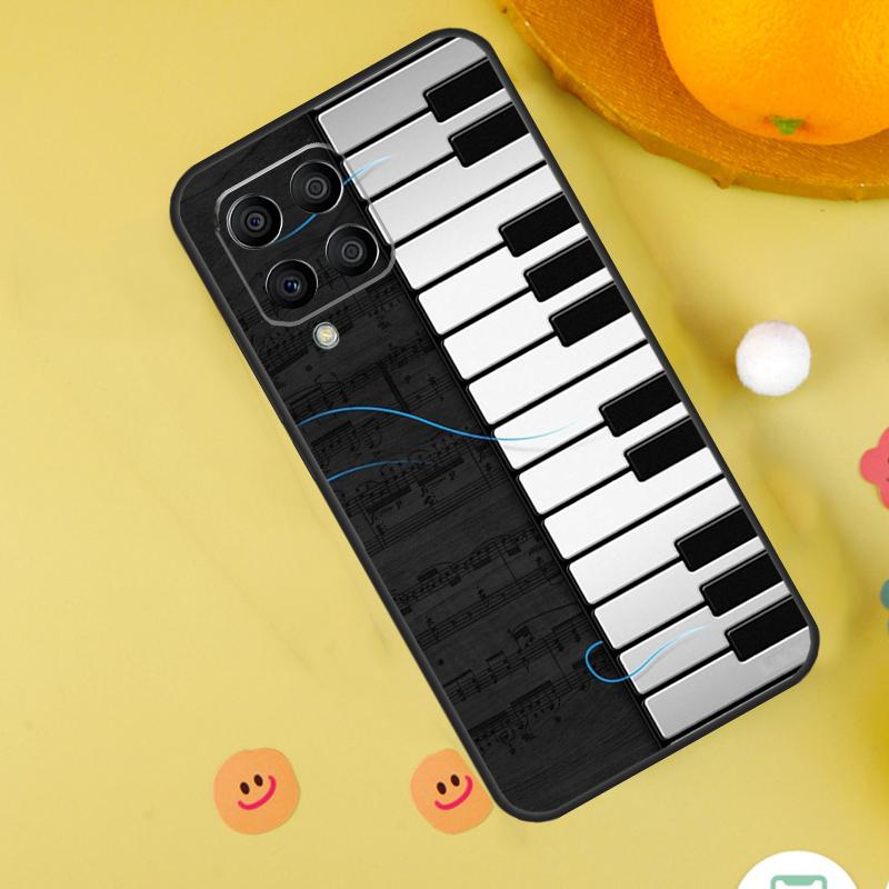 Piano Keys Musical Case For Samsung Galaxy M35 M33 M21 M31 M16 M36 M56 M53 M13 M12 M32 M52 M15 M55 M14 M34 M54