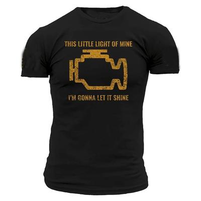 Motorsport Check Engine T-Shirt 100% Baumwolle Rundhalsausschnitt Kurzarm Sommer Freizeit Herren T-Shirt Größe S3XL