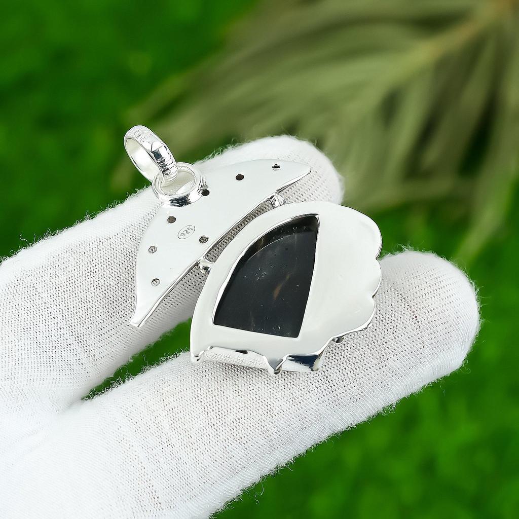 Gift For Women Jewelry Pendant 925 Sterling Silver Natural Nellite Gemstone