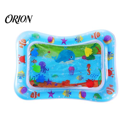 Safe Water Mat for Newborns Inflatable Splash Pad Toddlers, Thickened PVC Outdoor Sprinkler Play Stable Tummy Time Floor Babies, Sensory Toy