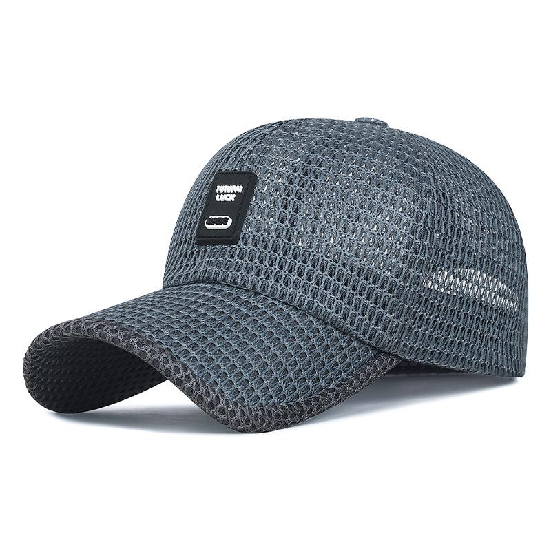 Men's Summer Mesh Baseball Cap - Breathable Sun Protection for Outdoor Travel and Fishing