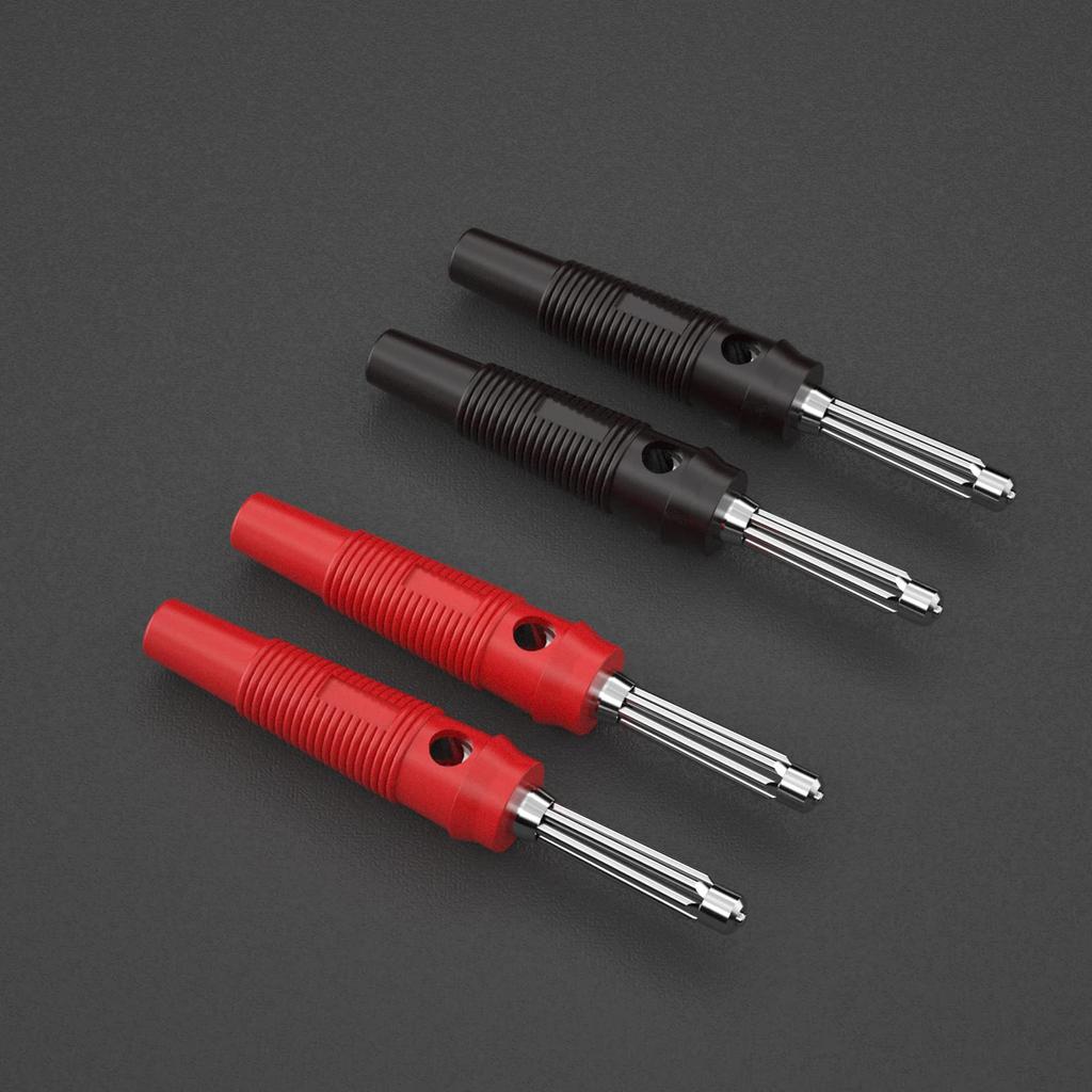 Cleqee 4mm High Current Stackable Banana Plug 32A Screw Type