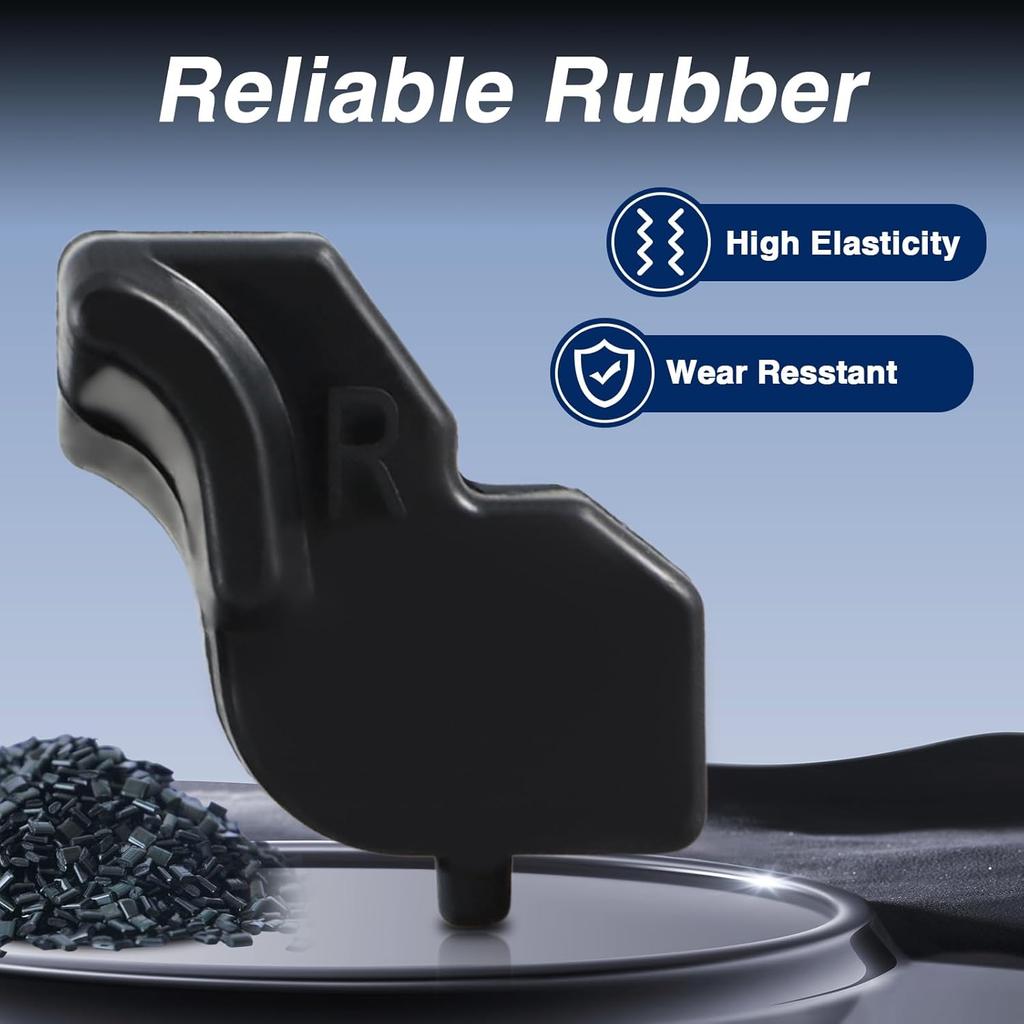 Upgraded Left&Right Side Tailgate Rubber Bumper Cushions Tailgate Stopper Limiter Cushions With 4 Metal Bolts Compatible With Ford F-150 2015-