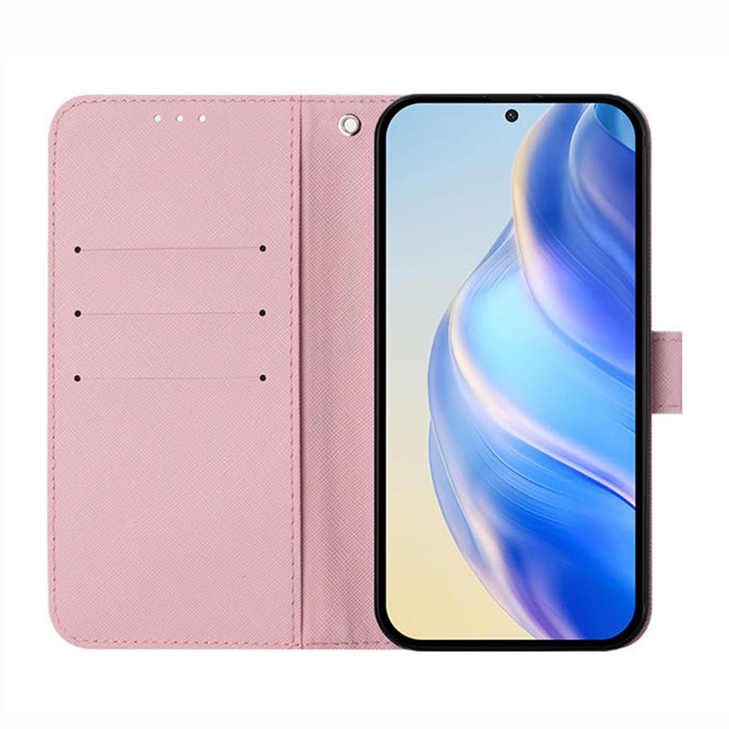 For Samsung Galaxy S24 FE Leather Case Pattern Printing Wallet Phone Cover with Strap