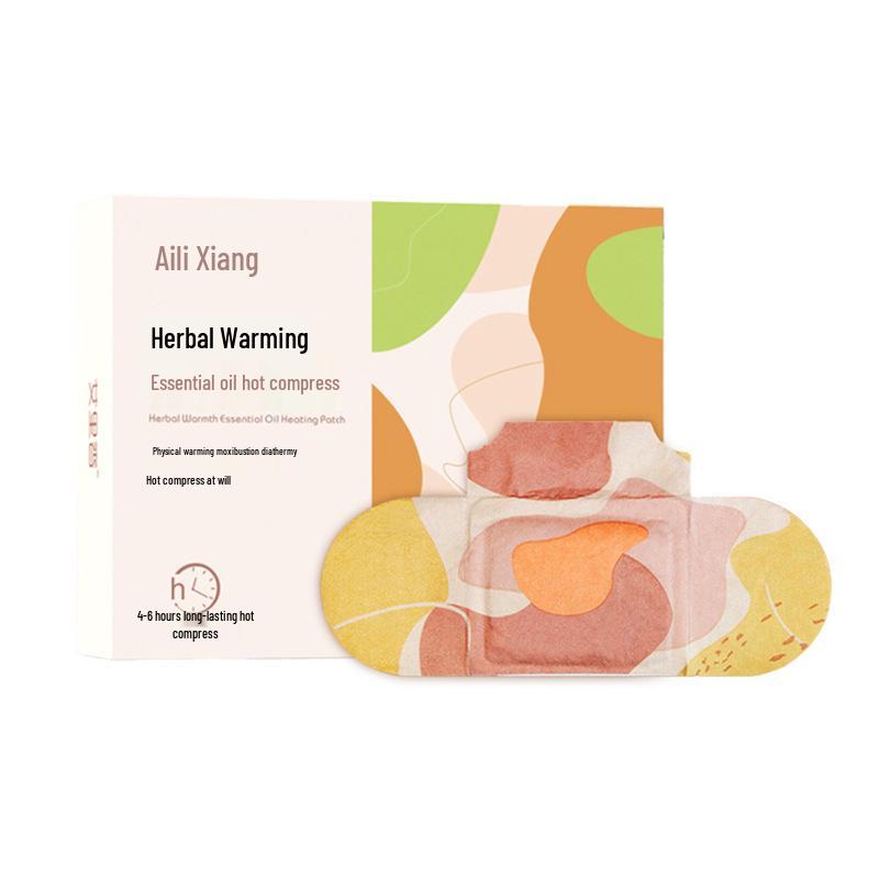 Herbal Mugwort Self-Heating Essential Oil Patch for Cervical, Lumbar Spine & Abdomen Relief 5 patches/box