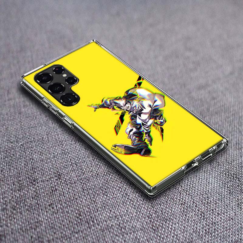 E-Edgerunners Cartoon C-Cyberpunk Phone Case For Samsung Galaxy S24 S23 S21 S20 FE S22 S26 Ultra S25 Edge S10 Plus Cover Clear T
