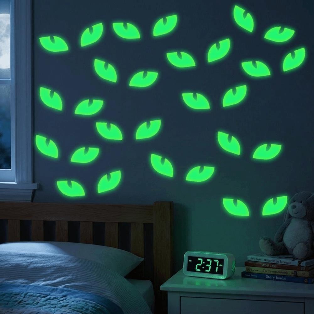 PVC Glow In The Dark Stickers Non-Damaging Window Stickers Wall Decals  Halloween Party