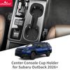 Smabee for Subaru Outback 2026 2027 Silicone Center Cup Holder Insert Box Shock-Absorbing Tray Organizer Car Accessories
