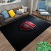 "Arsenal Logo Design Carpet Modern Black Background Home Decor" Suitable for use as an anti-slip for living room bedroom sofas