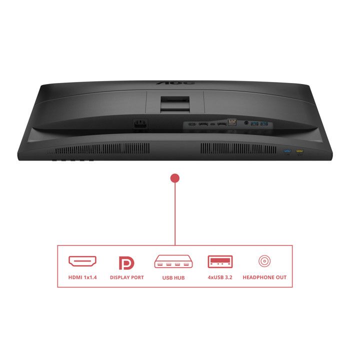 Moniteur AOC - 27E4CV - 27" - Full HD - 120Hz - IPS - Noir