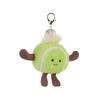 Apricot Lamb Tennis Cute Soft Keychain Plush Toy, Perfect for Boys and Girls, Fits Kids Backpacks and Purses, 8cm
