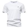 New Summer T-shirt Men's Solid Color Embroidery