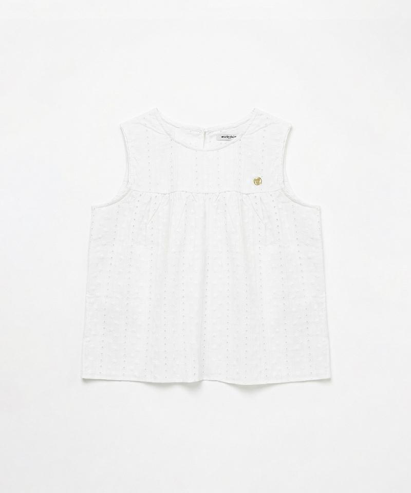 MARIE CLAIRE Lace Flare Sleeveless Blouse (Magbbl05Mwh)