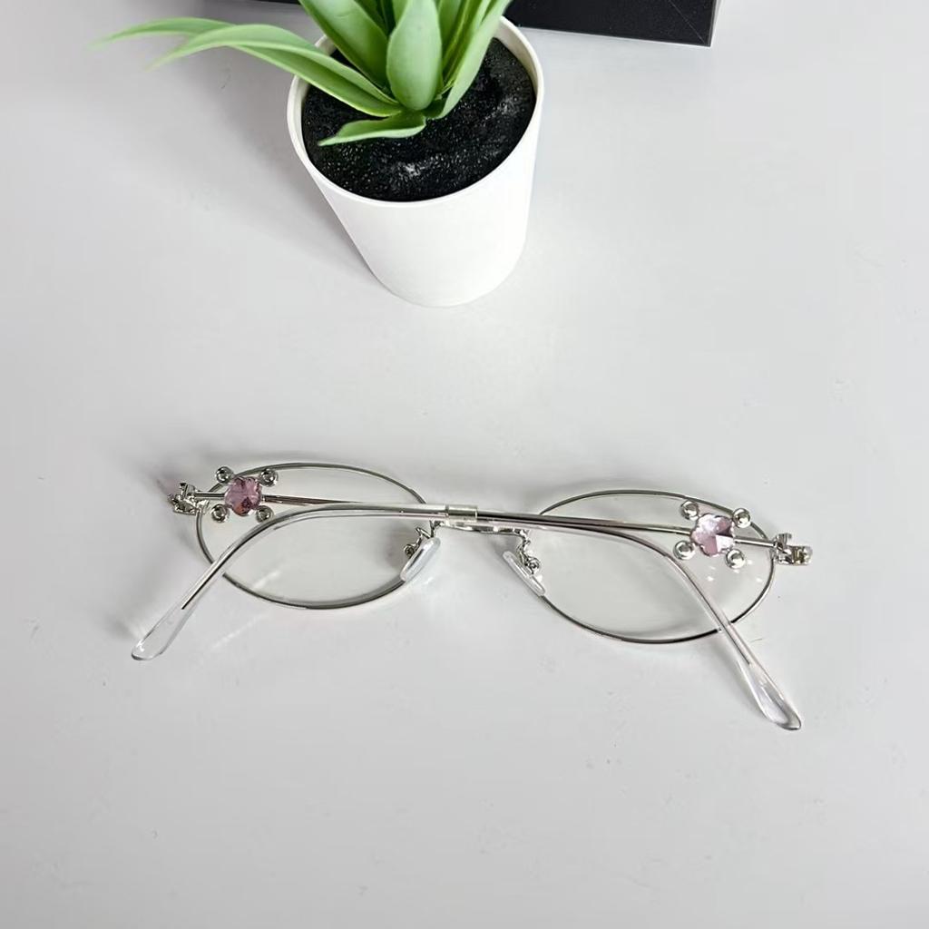 Fashion Style Women'S Eyeglasses Oval Shape Blue Light Blocking Women'S Frame Glasses Popular Stylish Girls Glass