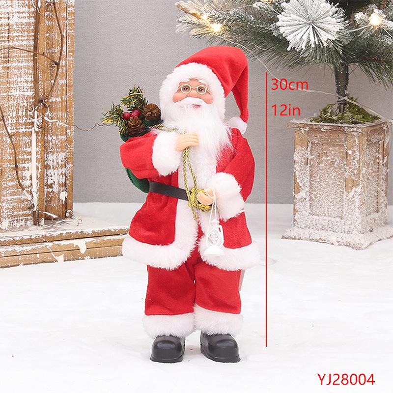 

Santa Claus Figurine Window Display Decoration 30cm Standing Santa New Style 30cm