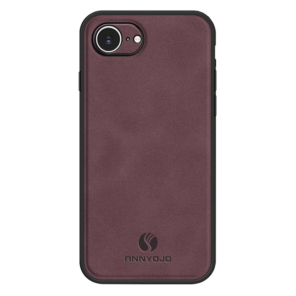 ANNYOJO For iPhone 16e Case PU Leather+PC+TPU Anti Drop Phone Back Cover