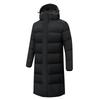 Neue nationale Norm 80 Daunenjacke aus weißer Entendaune: Unisex Kniehoher Winter-Trainingsmantel