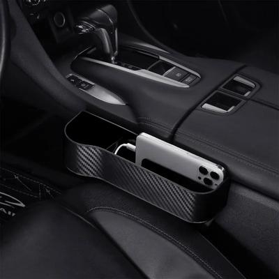 1*Car Seat Crevice Storage Box Seat Gap Slit Pocket Catcher Organizer Universal Car Seat Organizer Card Phone Key Holder Pocket