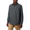 Columbia Solid Color Sun Protection Quick-Dry Long Sleeve Shirt Men shirts Dark-Gray AE0651-028