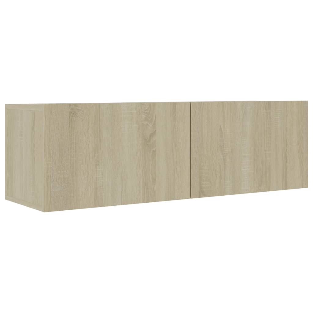 Vidaxl Szafki Telewizyjne, 4 Szt., Dąb Sonoma, 100X30X30 Cm, Płyta