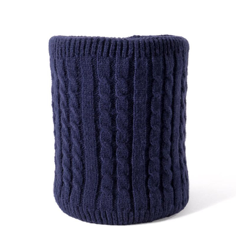 

Unisex Fleece-Lined Winter Snood: Extra Thick, Solid Color, Warm, Windproof, Woolen Neck Gaiter for Outdoor Cold Protection