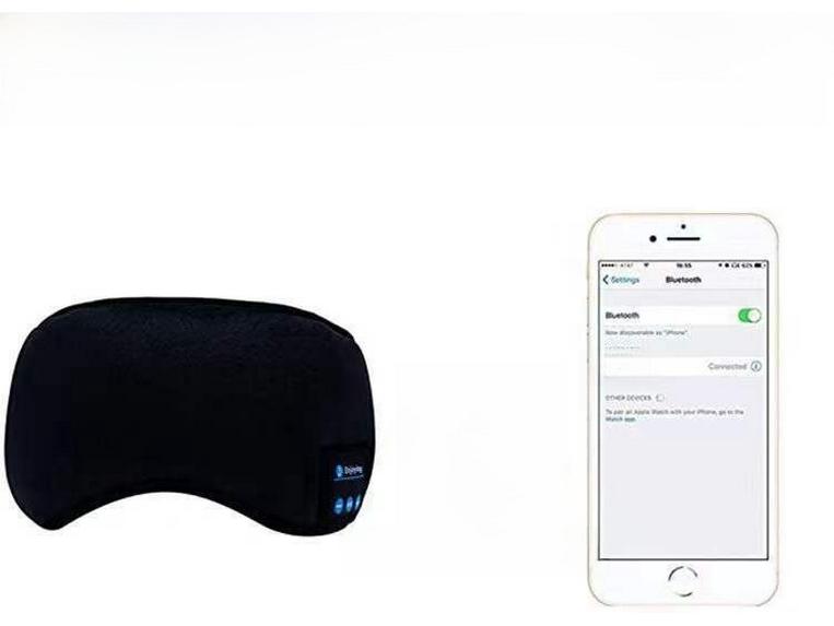3D Bluetooth Eye Mask Headset: Smart Wireless Music Earmuffs with Breathable, Light-Blocking Sleep Mask