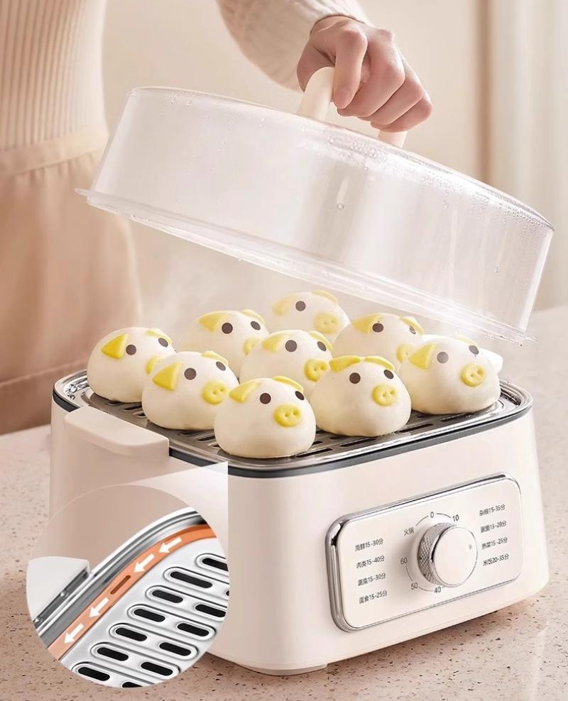 220V Electric Steaming Pot Steaming And Stewing Integrated Home Breakfast Machine Multi Functional Hot Pot