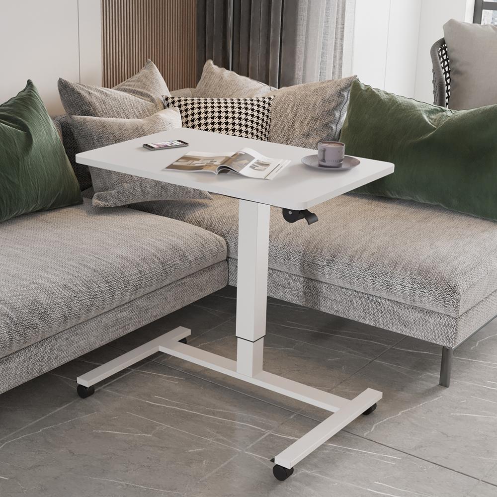 Adjustable Bedside Laptop Table With Wheels Foldable Mobile Computer Desk Small Table Study Desk Simple Lazy Wood Bed Side Table Sofa Side Table