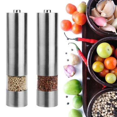 Electric Grinding Stainless Steel Salt Pepper Mill Grinder Mill Spice Grinder Kitchen Tools
