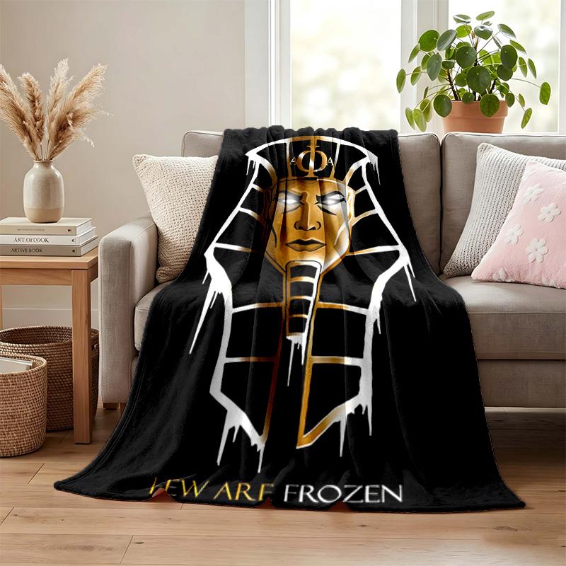 Alpha Phi Alpha blanket Flannel Blanket Soft Cozy Plush Throw for Sofa Bed Lightweight Home Decor