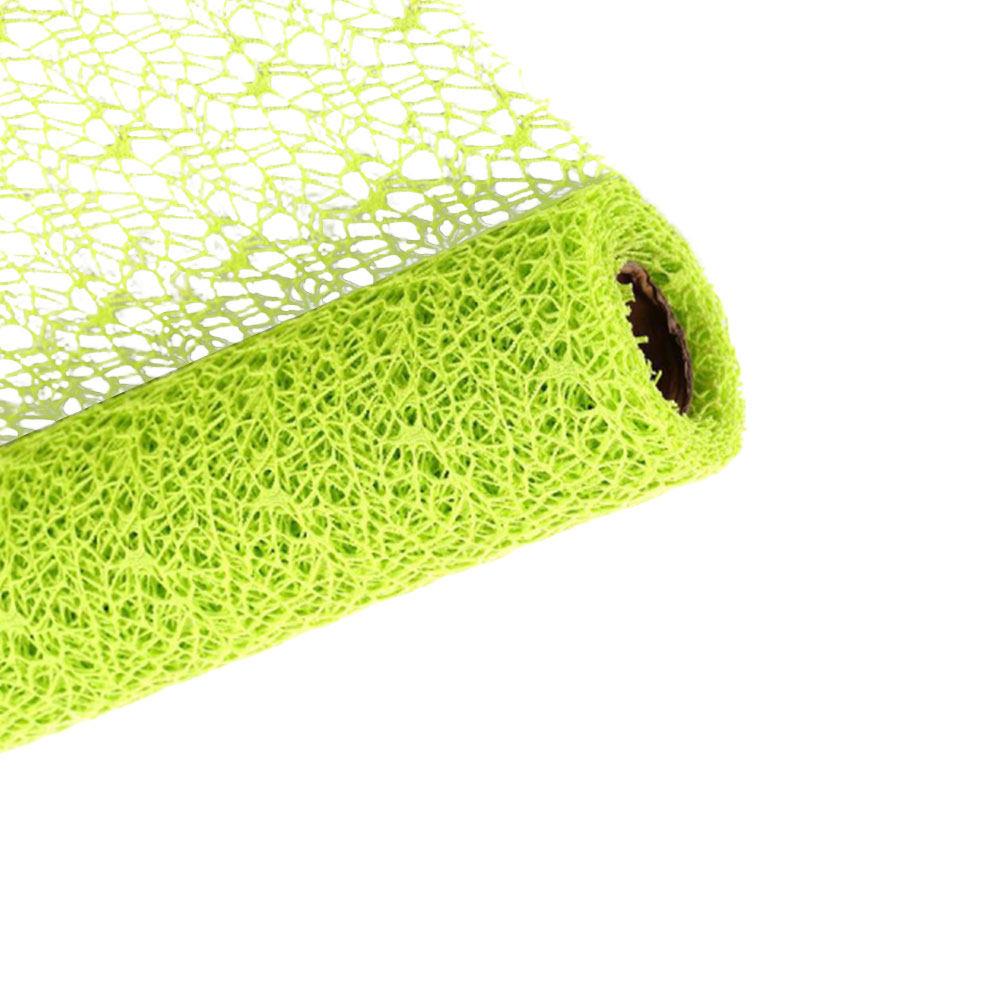 Bright Green Jacquard Net Yarn Roll Kindergarten DIY Gauze Roll Gift Wrapping Party Decoration Backdrop Door Curtain DIY