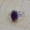Amethyst Silver Women Ring, Natural Gemstone & 925 Sterling Silver Handmade Antique Jewelry, Valentine's Day Gift For Her