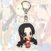 Anime Acrylic Keychains for One Piece Sanji Portgas D. Ace Straw Hat Crew Trafalgar Law Q Version Bag Pendant Acrylic Key Ring