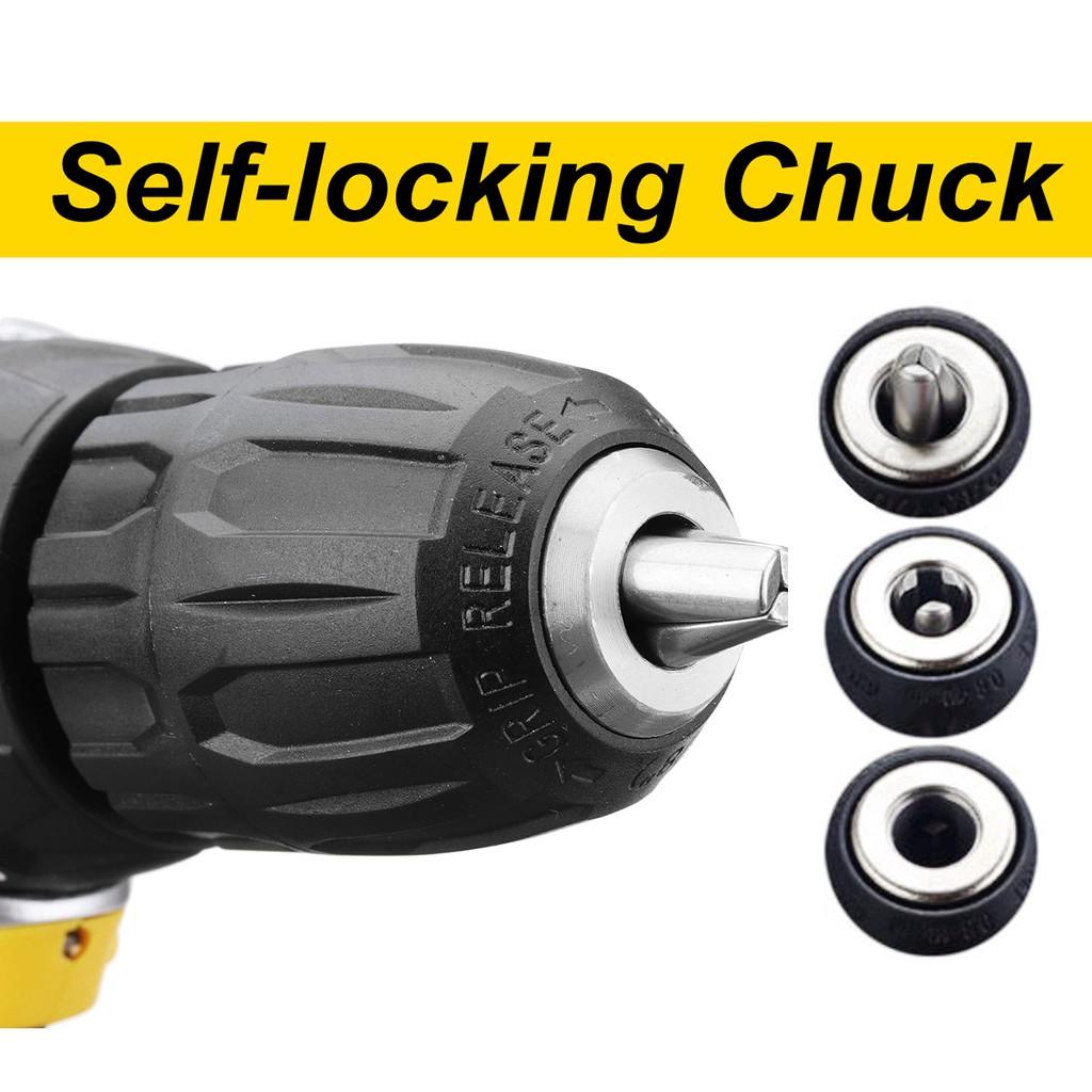 0-1500r/min 0-380r/min Electric Cordless Drill Screwdriver Double Speed Adjustment LED 1/2Pcs LI-ION 35Nm Rechargeable Battery 18-speed Torque