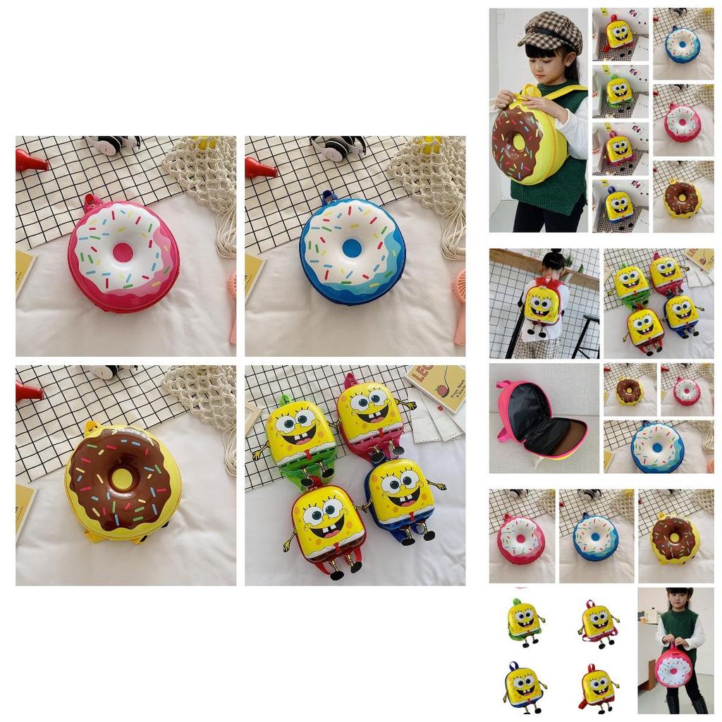Sweet Donut Eggshell Backpack For Kindergarten Kids Cute And Durable
