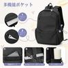 SEAFEW Women's Backpack, Large Capacity, Korean Style, for School, Work, Travel, and More, Lightweight and Waterproof, Black