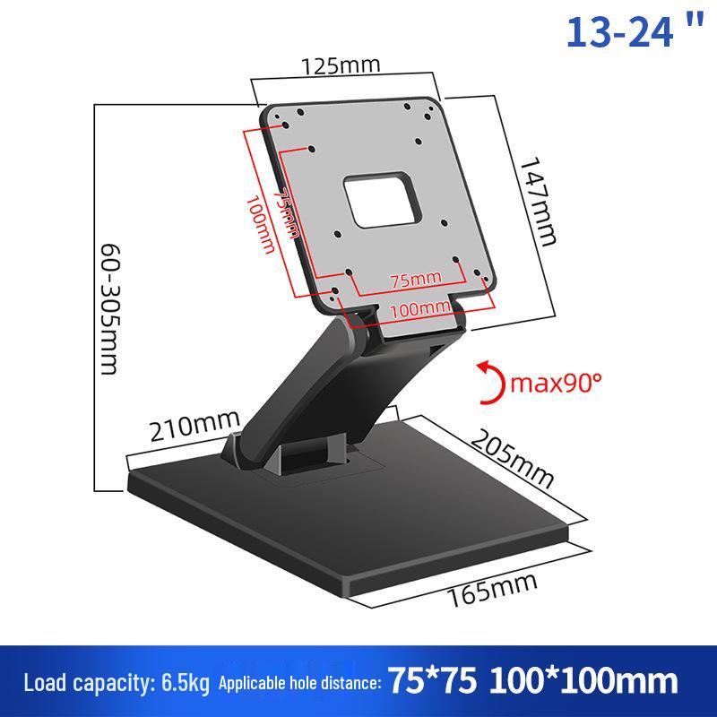 

Adjustable 13-24 Computer Monitor Stand – No-Drill, Folding VESA Bracket