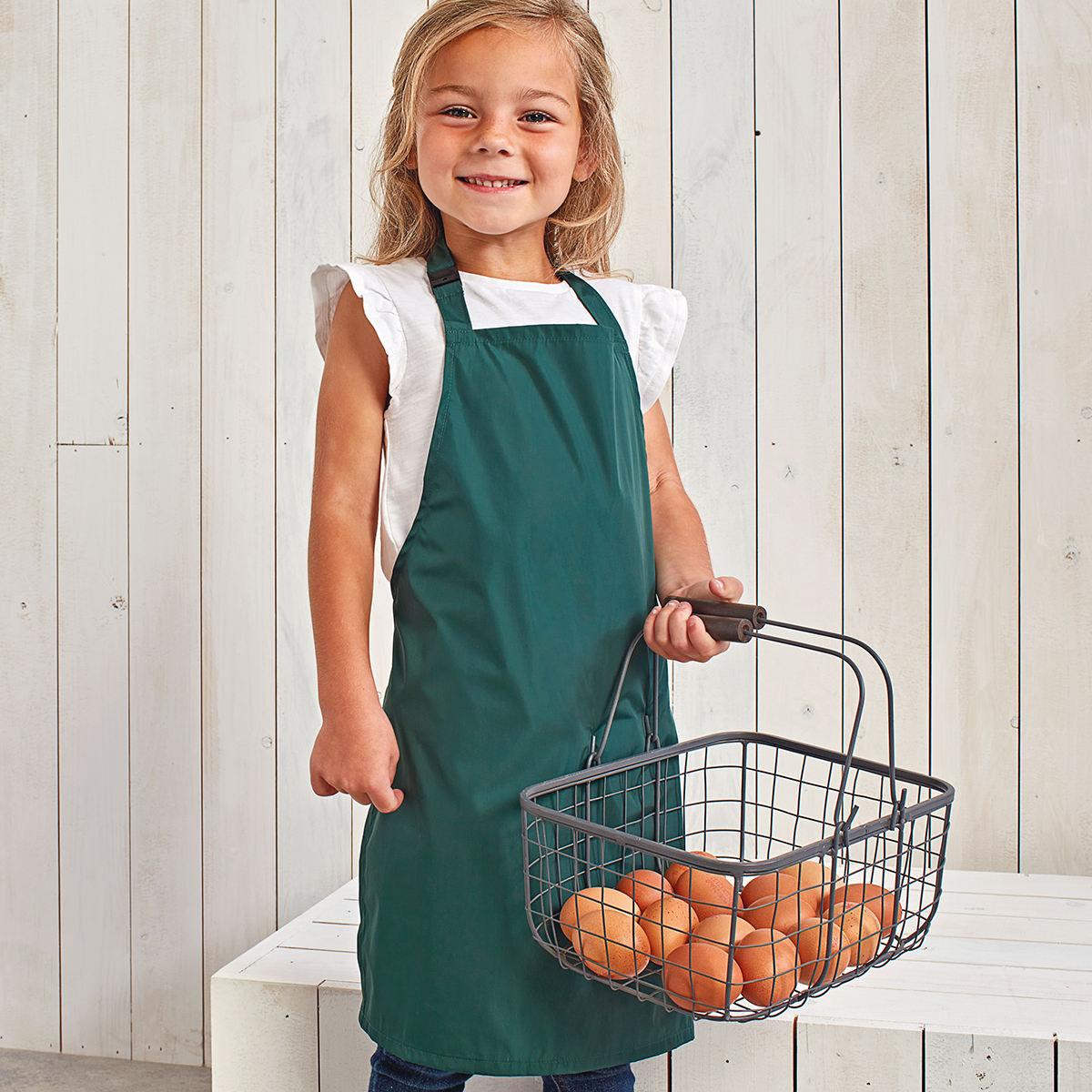 Apli Kids 18716 - Tablier De Peinture Imperméable Pour Enfant De 2 à 3 Ans Avec Poche Ventrale – Blouse De Protection – Tablier D'activités Manuelles Taille : S Rouge/Bleu