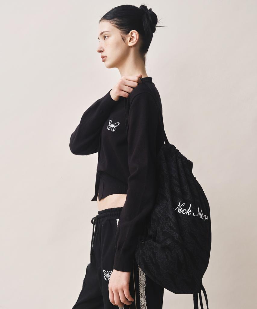 Nick&Nicole Nicole Leopard String Backpack_Black