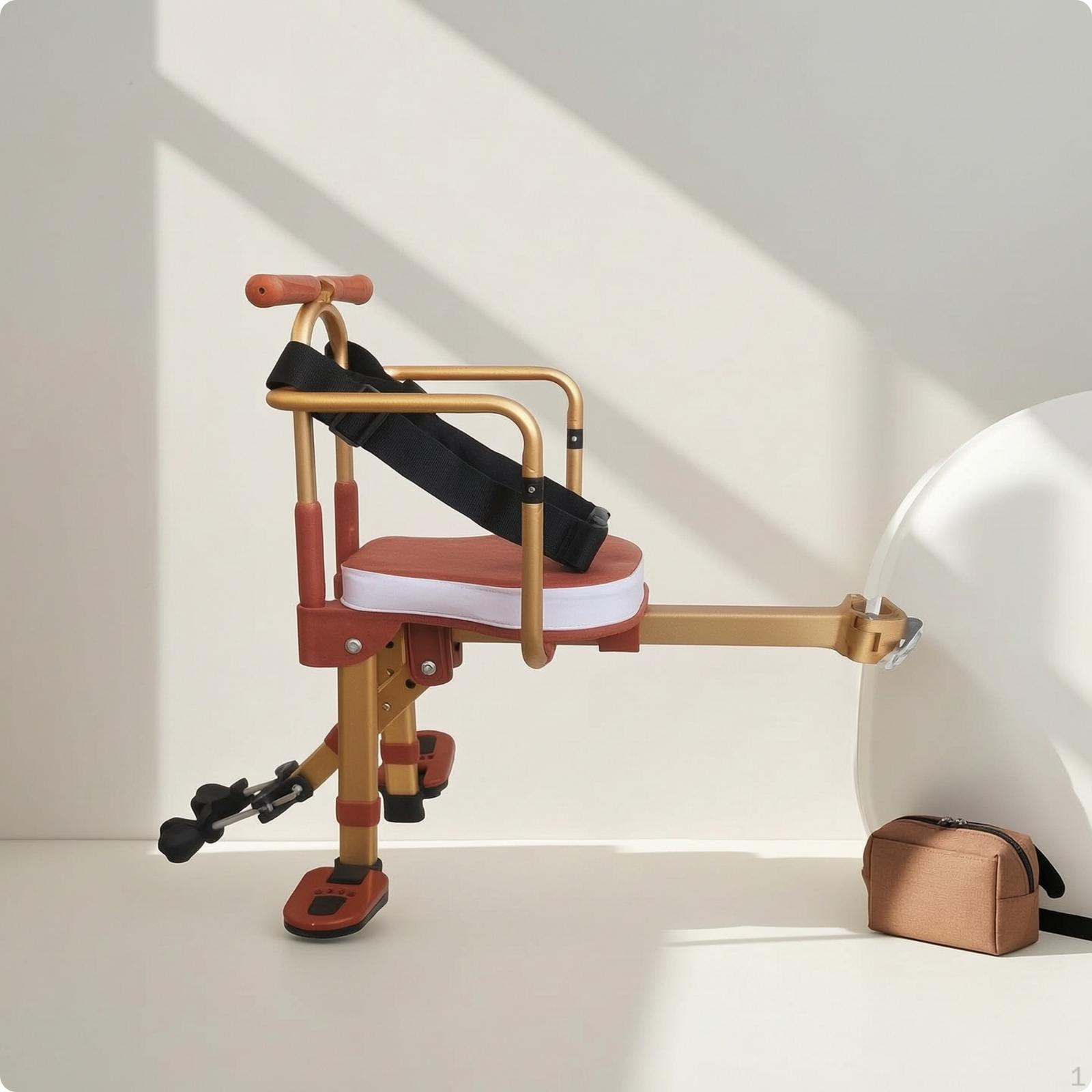 Kid`s Bike Seat with Guardrail Padded