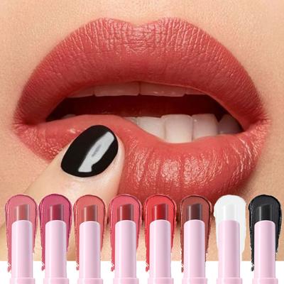 8 Colors Sexy Black Lipstick Waterproof Long Lasting Color Rendering Non-stick Velvet Lipstick Pencil Woman Makeup Cosmetics
