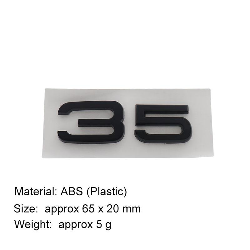 Adesivo Logo 3D 30 35 40 45 50 55 TFSI Emblema Paraurti Posteriore Auto Bagagliaio Posteriore Accessori