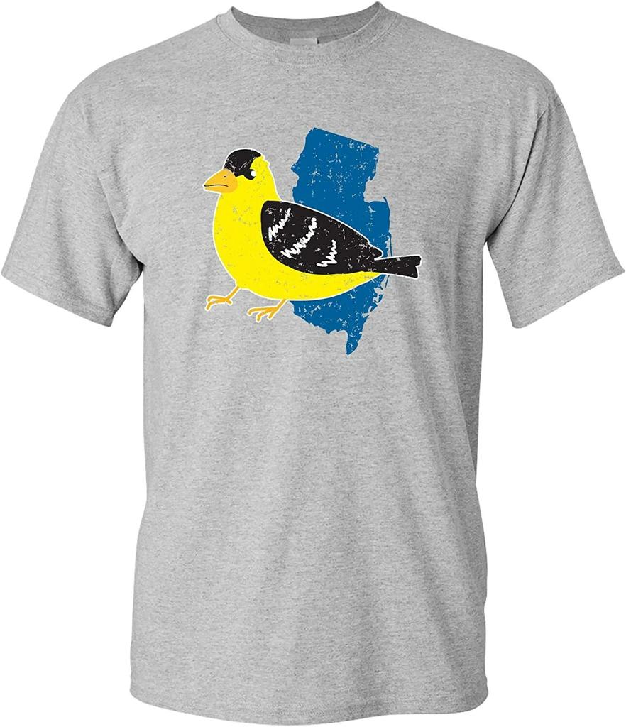 New Jersey State Bird - State Pride T Shirt - Sport Grey