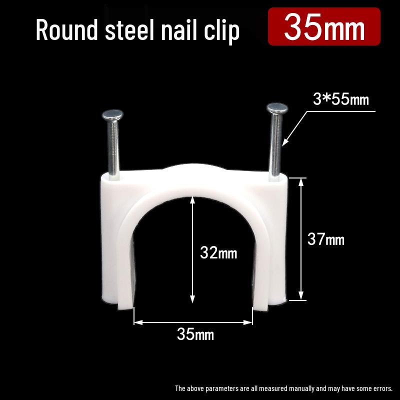 Steel & Plastic Nail Clips for Wires & Network Cables